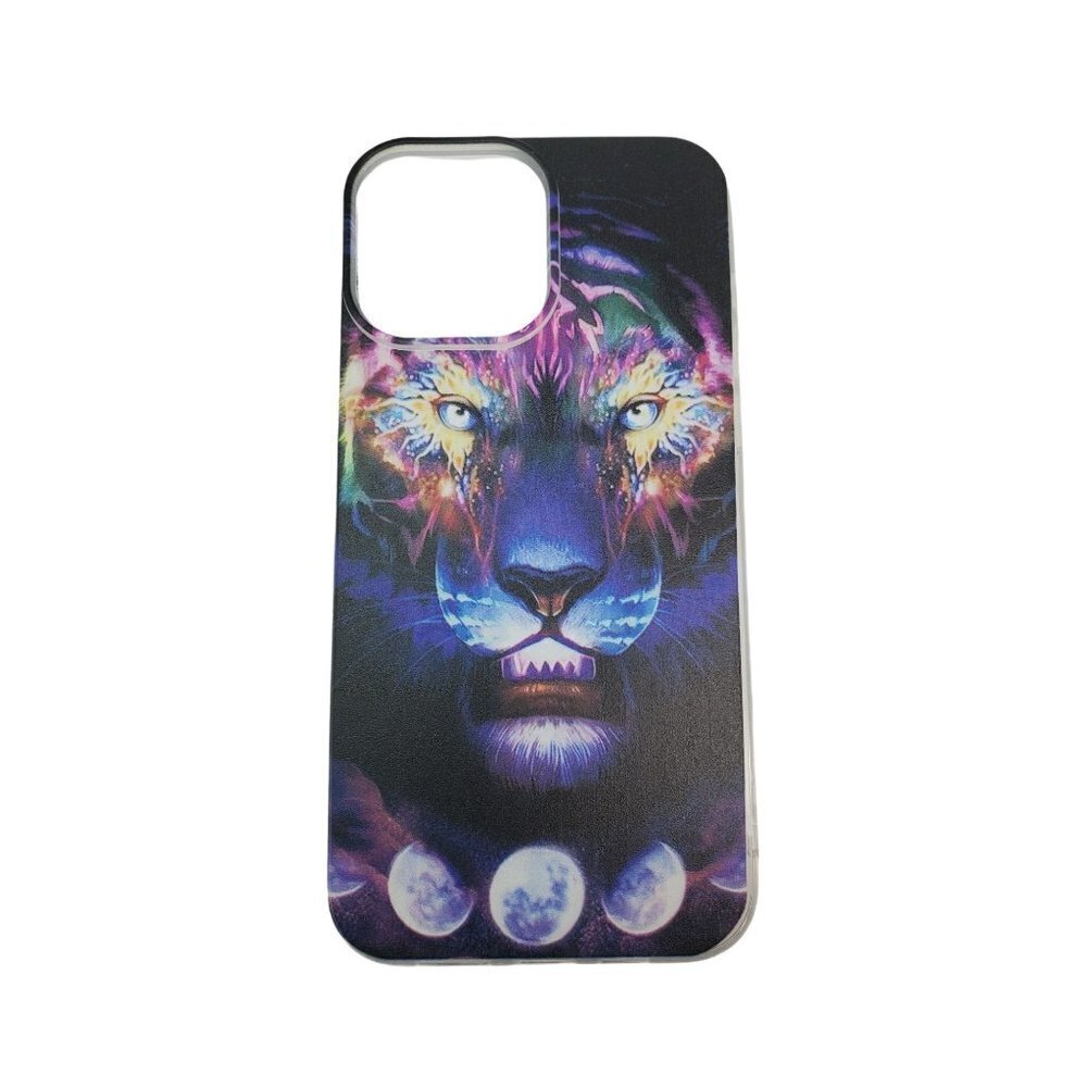 iphone 13 Tiger Multi Color Moon Phase Case Choose Size